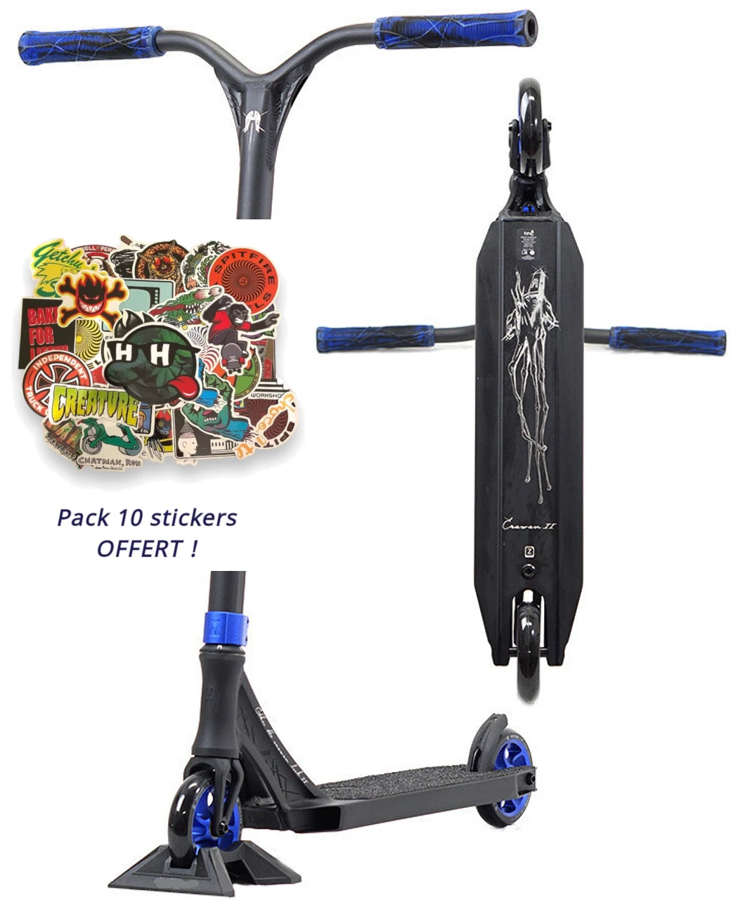 Trottinette ETHIC Erawan V2 Bleu