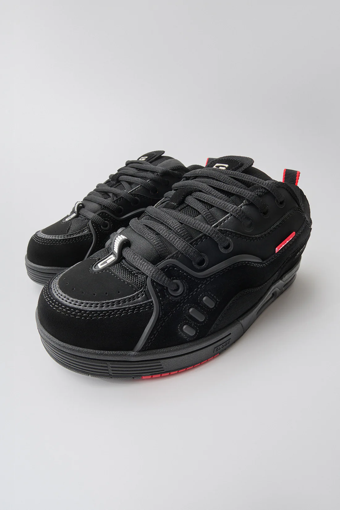 Chaussures de skate Globe CT-4 Black Suede – Sneakers Skate Homme en Daim Noir