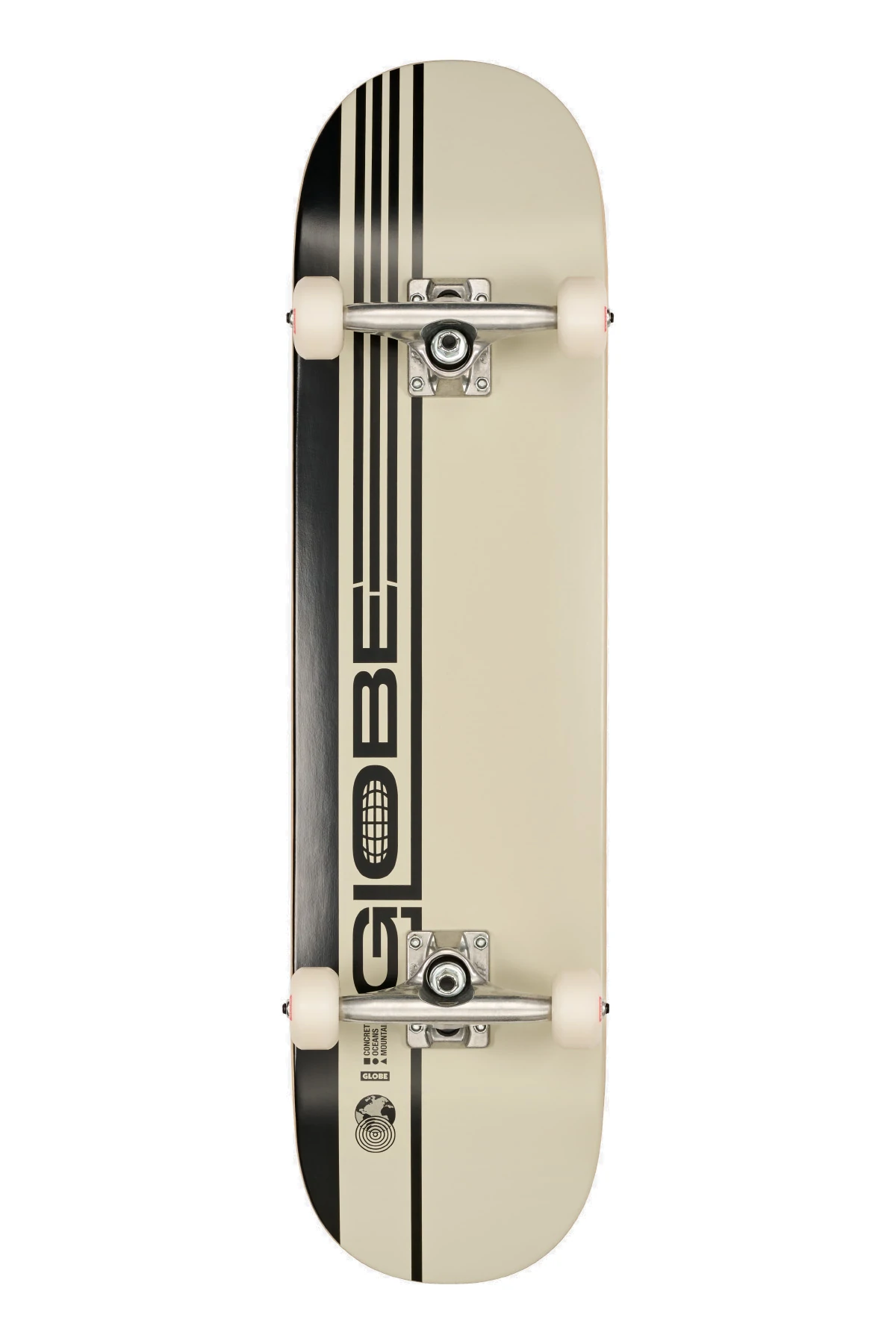 GLOBE G0 Strype Hard Black/Off-White 8.0" Skateboard Performant