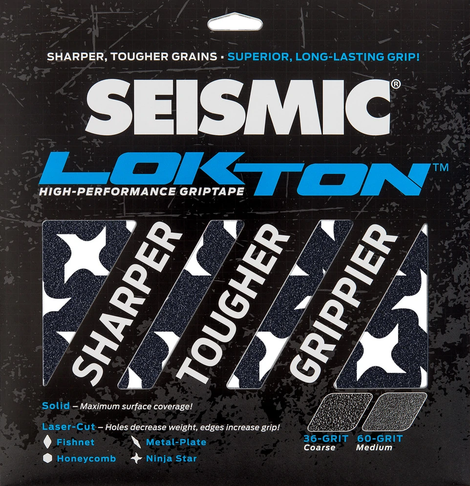 Seismic Lokton 36 Grit Ninja – Pack 3 feuilles grip