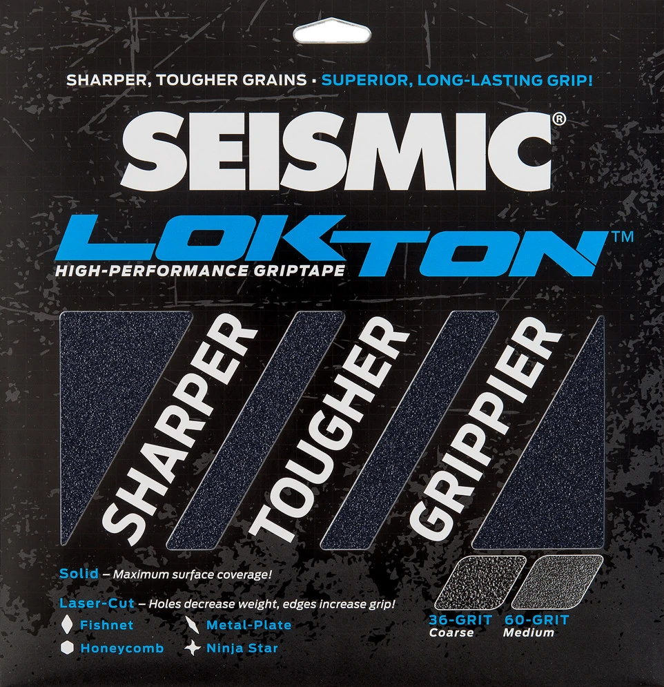 Seismic Lokton 36 Grit Solid – Pack 3 Feuilles Grip