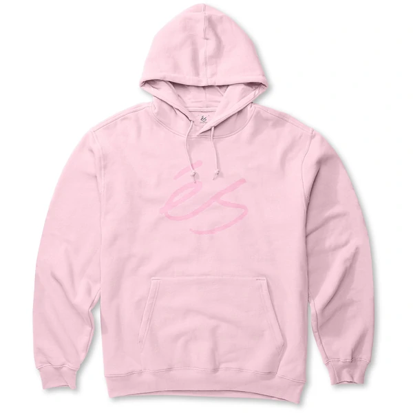 Es SCRIPT FLEECE Hoodie Pink – Style et confort skate
