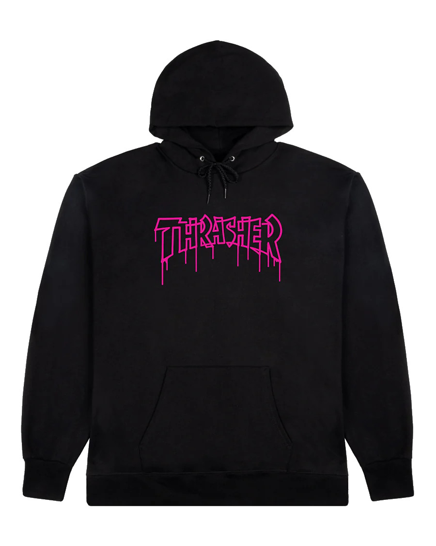 Hoodie Thrasher One-Liner Black – Classique et indémodable