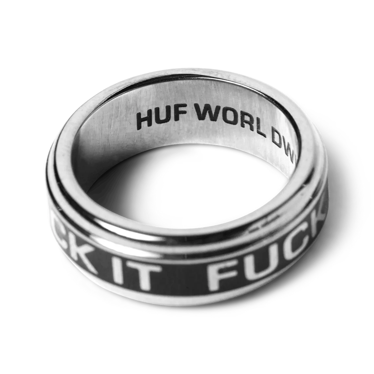 HUF – Bague Mono Ring Silver – Bijou minimaliste et stylé