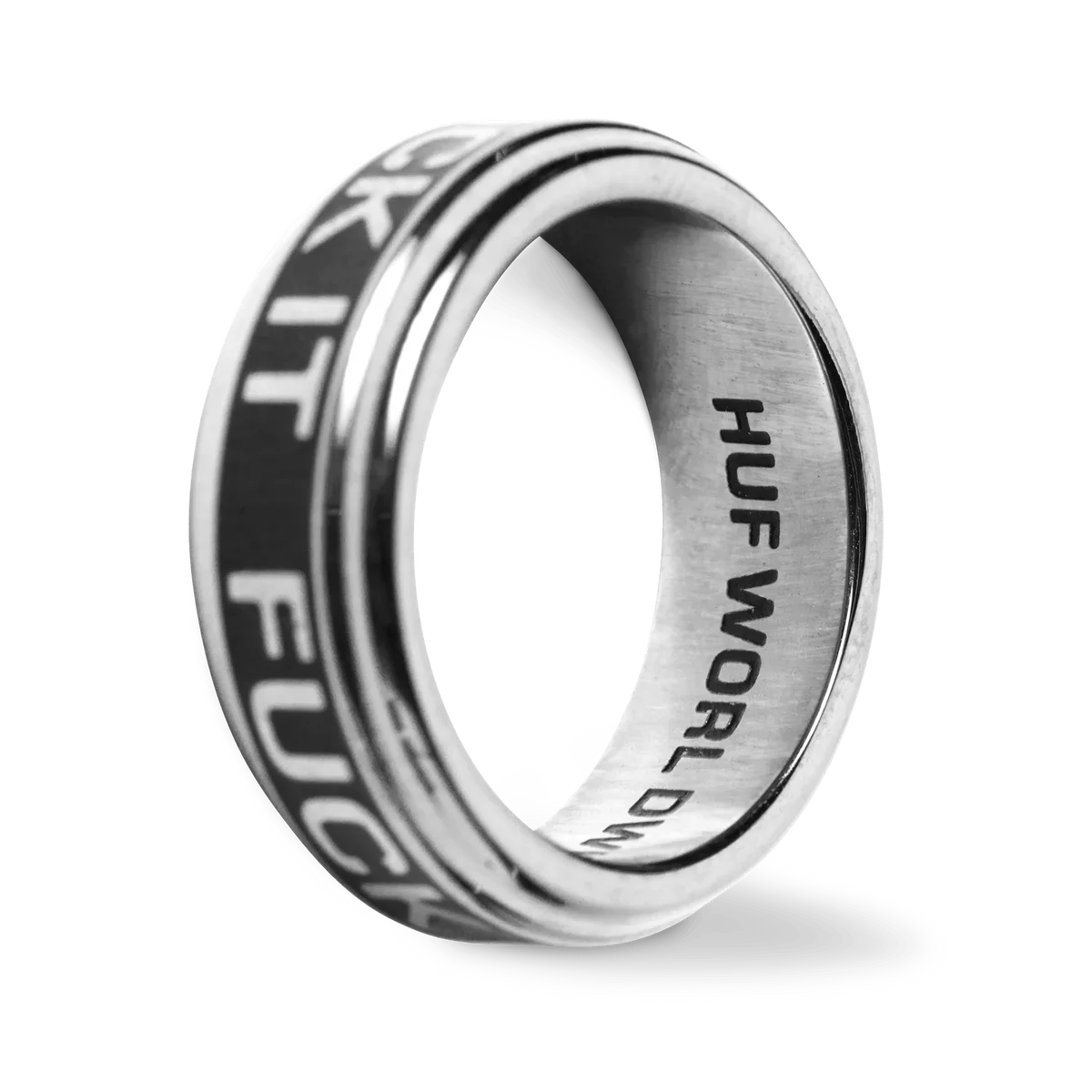 HUF – Bague Mono Ring Silver – Bijou minimaliste et stylé