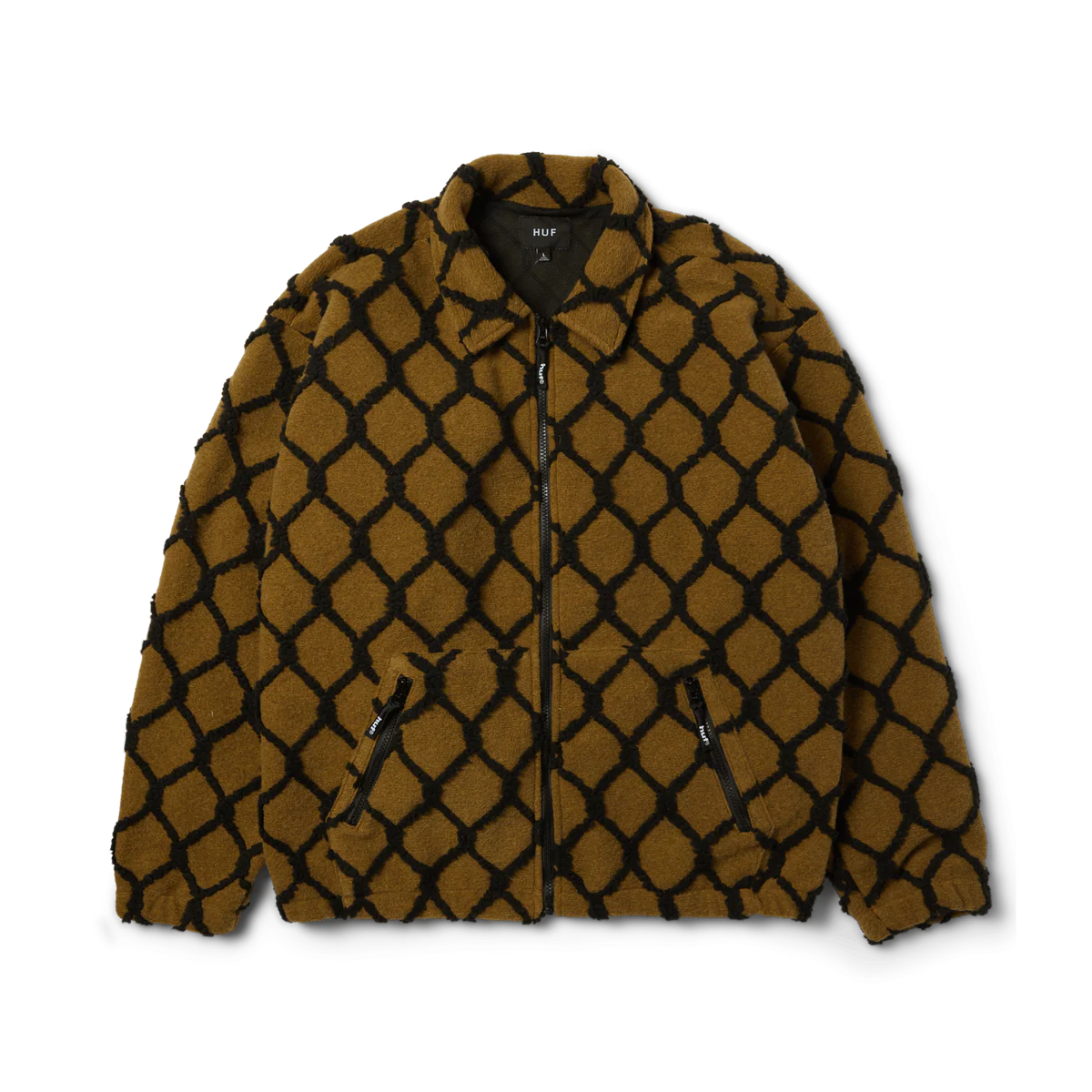 HUF – Breakthrough High Pile Moss – Veste polaire chaude