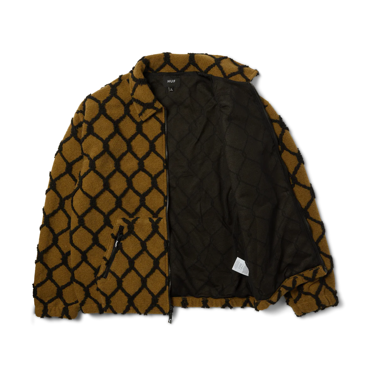 HUF – Breakthrough High Pile Moss – Veste polaire chaude