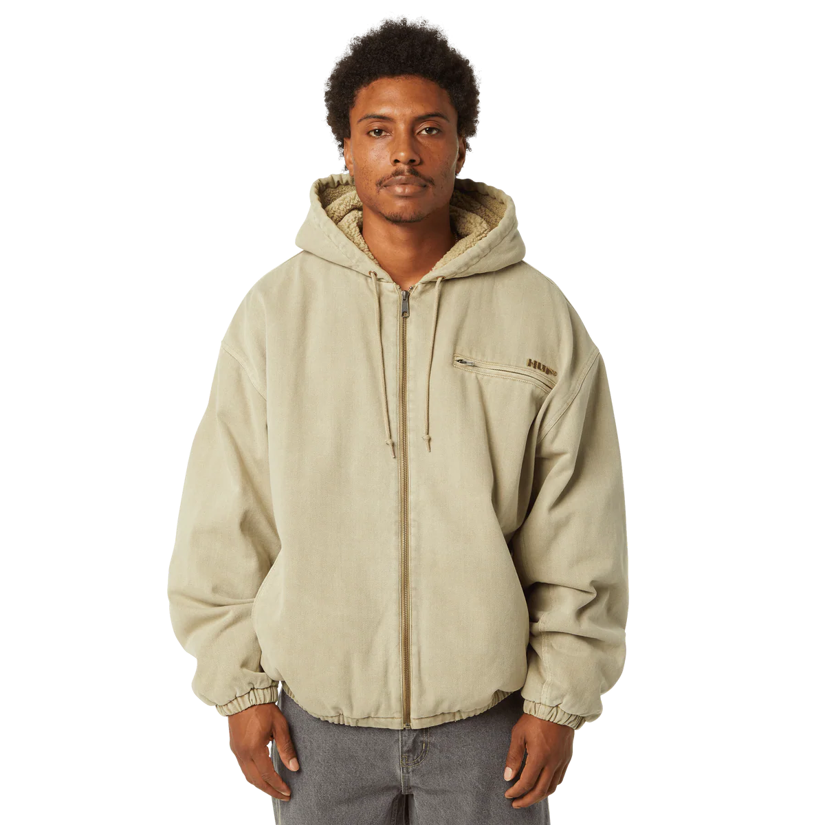 HUF – Veste Jungle Work Denim Desert – Style utilitaire brut