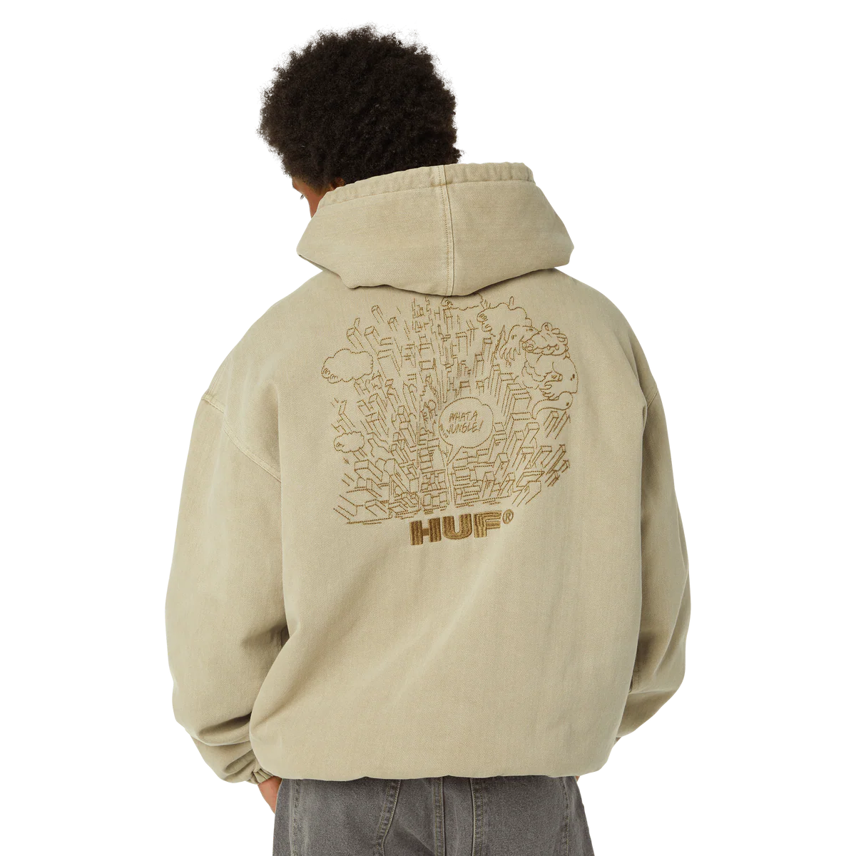 HUF – Veste Jungle Work Denim Desert – Style utilitaire brut
