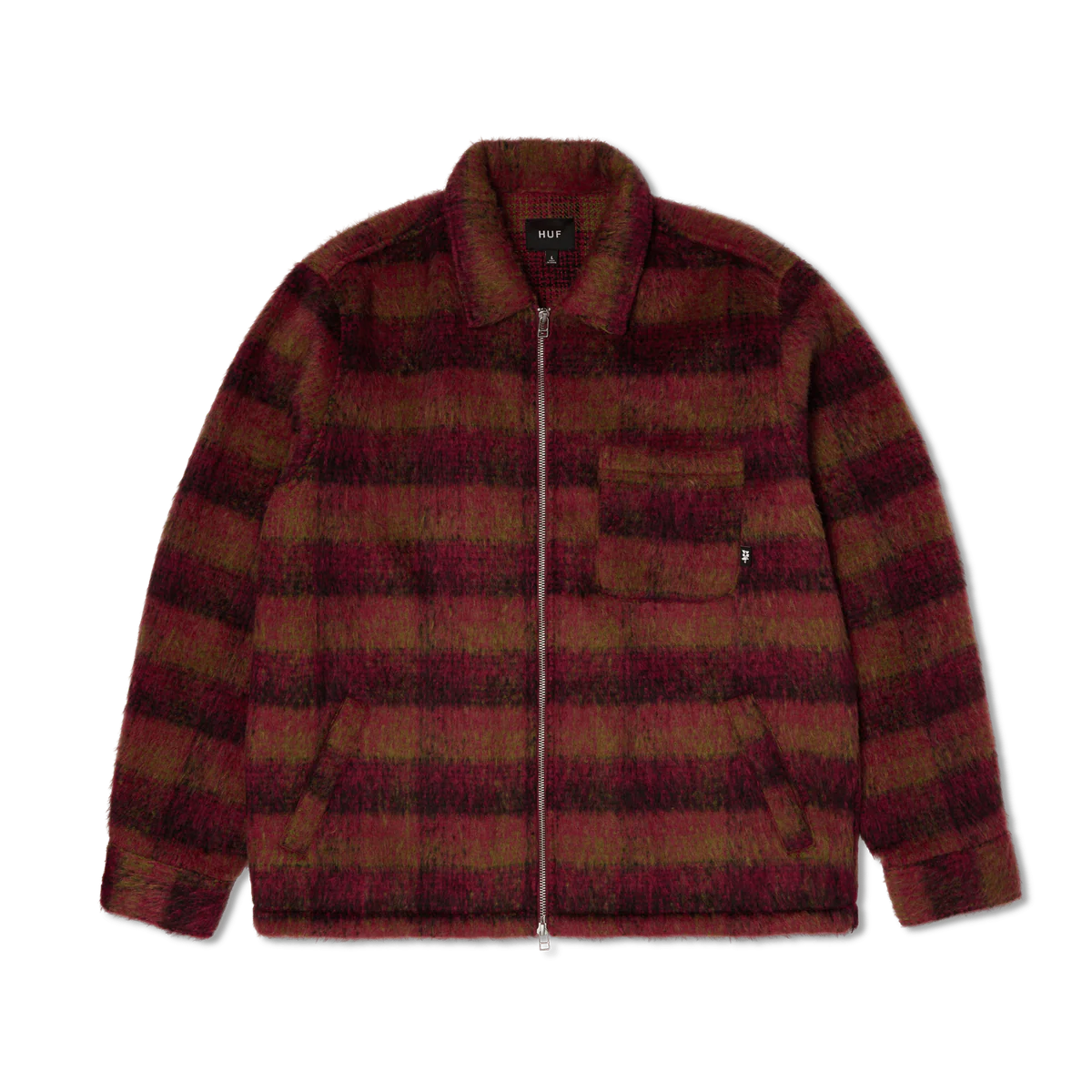 HUF – Megablast Plaid Berry – Veste style surchemise