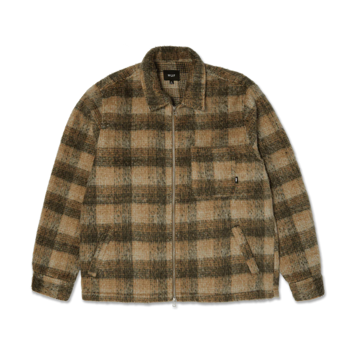HUF – Megablast Plaid Desert – Veste workwear stylée