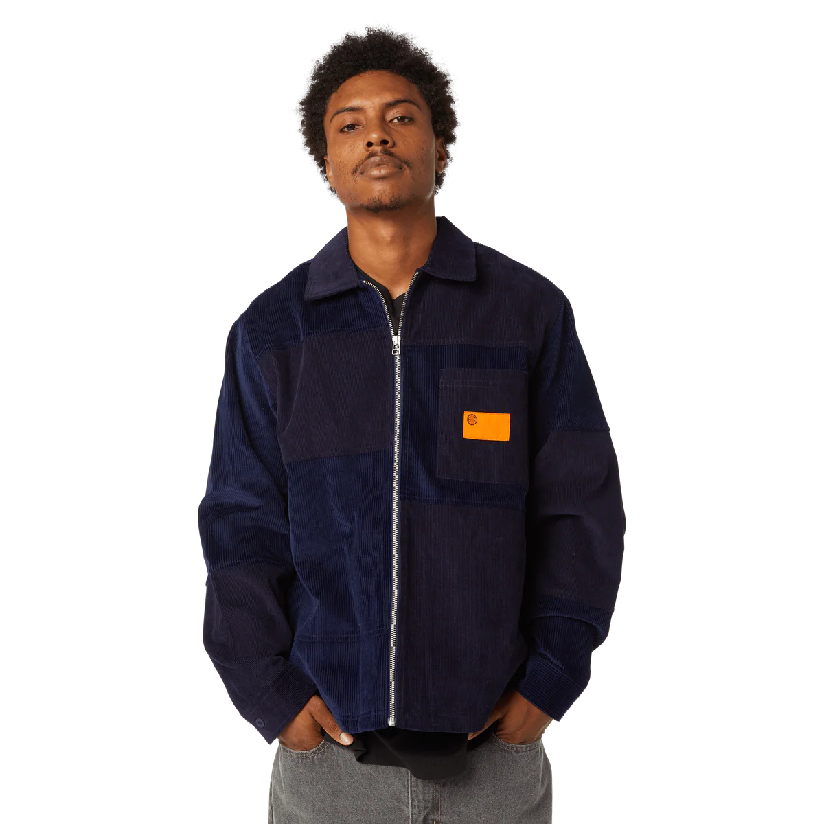 HUF – Union Corduroy Navy – Surchemise en velours côtelé