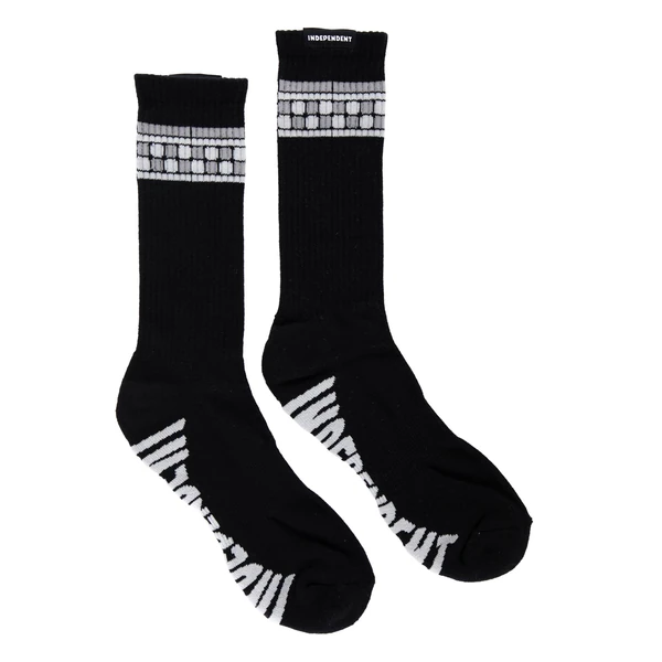 SOCKS TILE SPAN CREW BLACK