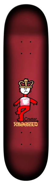 Krooked Deck Cromer Mad King Maroon – 8.06 x 31.8 | Skateboard