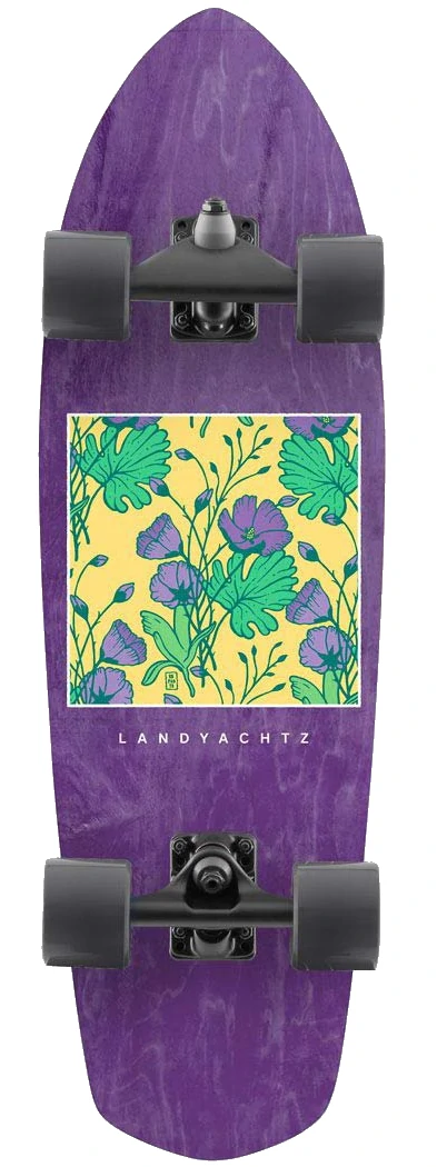 LANDYACHTZ Surfskate Pocket Knife Botanical 29.6"