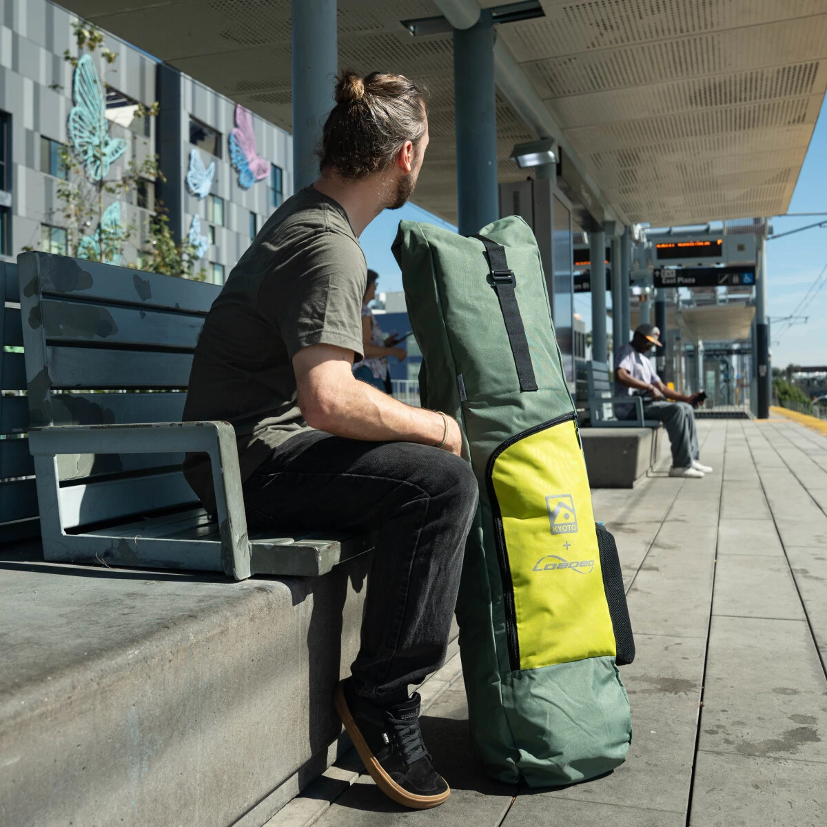 Loaded x Kyoto Long Base Board Bag Acid Moss – Sac longboard premium ultra résistant