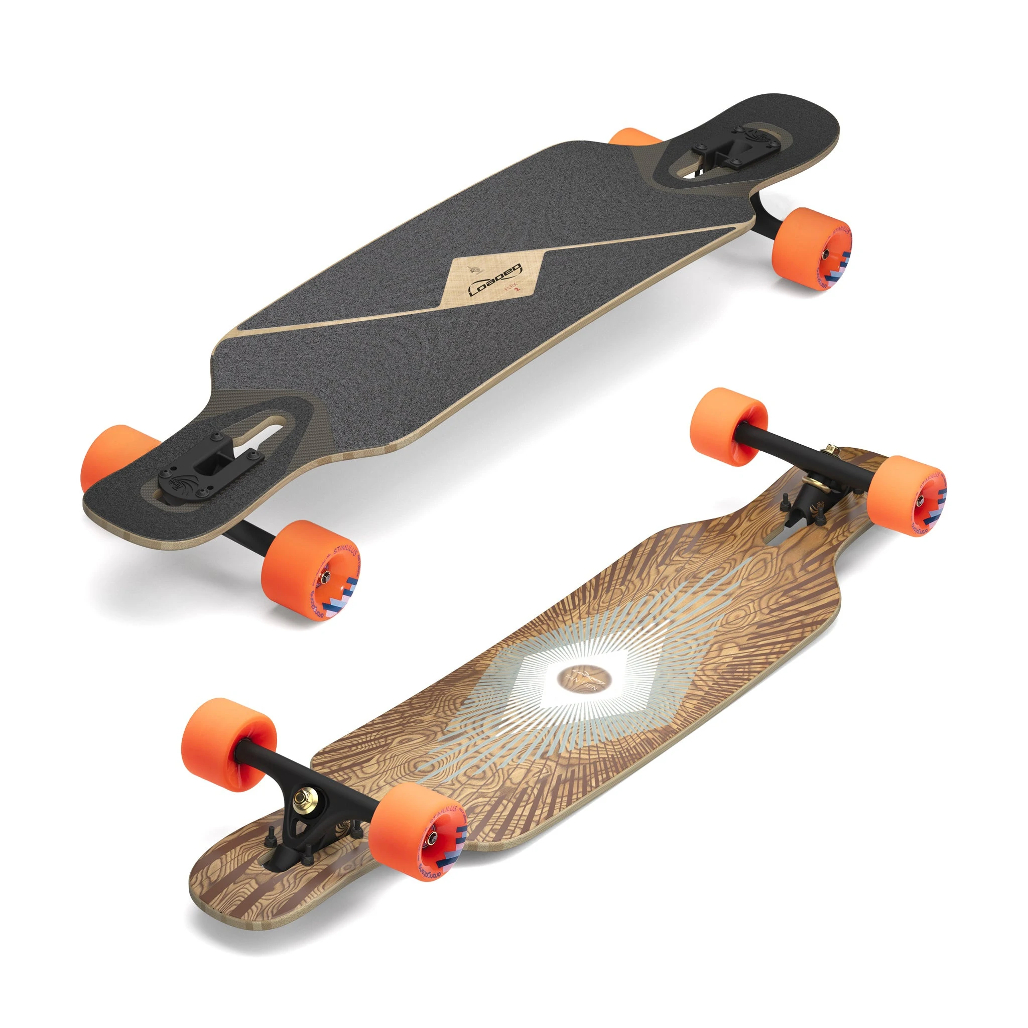 Longboard Loaded Tan Tien Prism 39" Drop Through Complet | N4