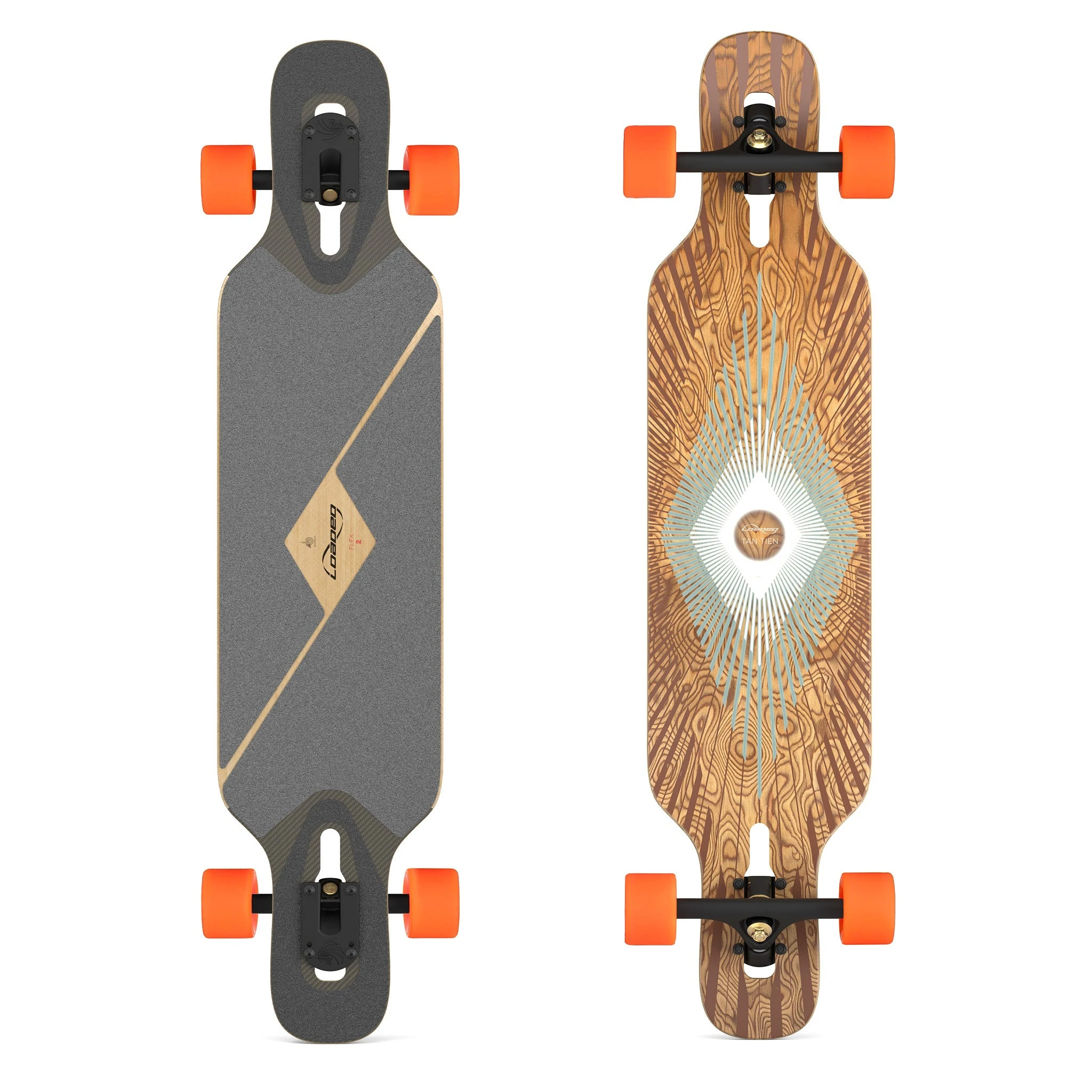 Longboard Loaded Tan Tien Prism 39" Drop Through Complet | N4