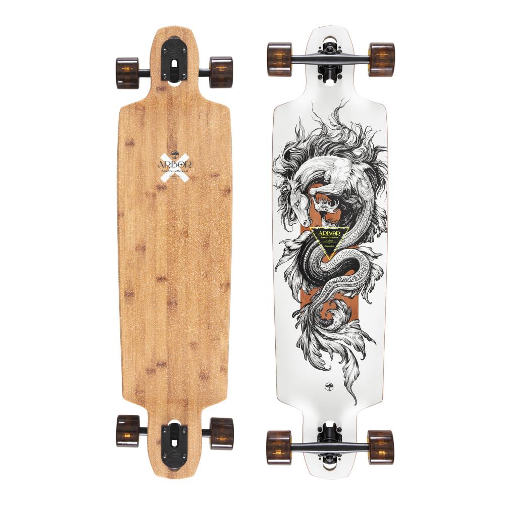 Arbor Bamboo Dropcruiser K. Darmaeva — Longboard Double-Drop 38"