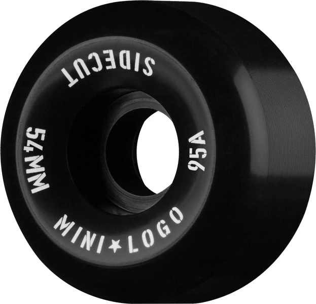 Mini Logo Wheels 54mm Sidecut Hybrid III 95A Black – Jeu de 4 roues skateboard