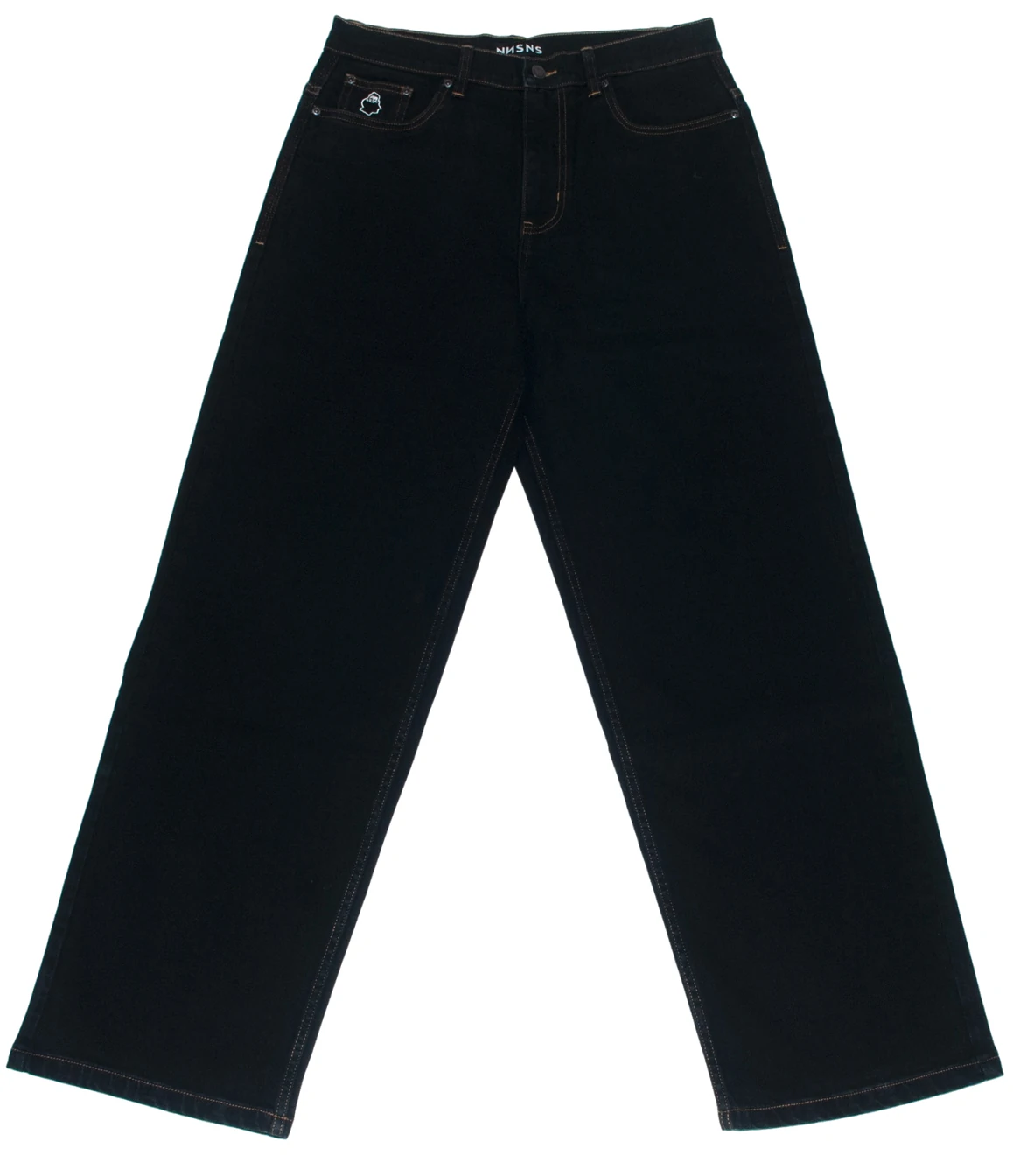 Nonsense Pant Biggerfoot – pantalon denim black stone stretch