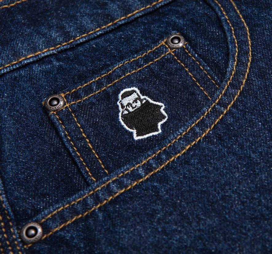 Nonsense Pant Biggerfoot – pantalon denim blue rinsed