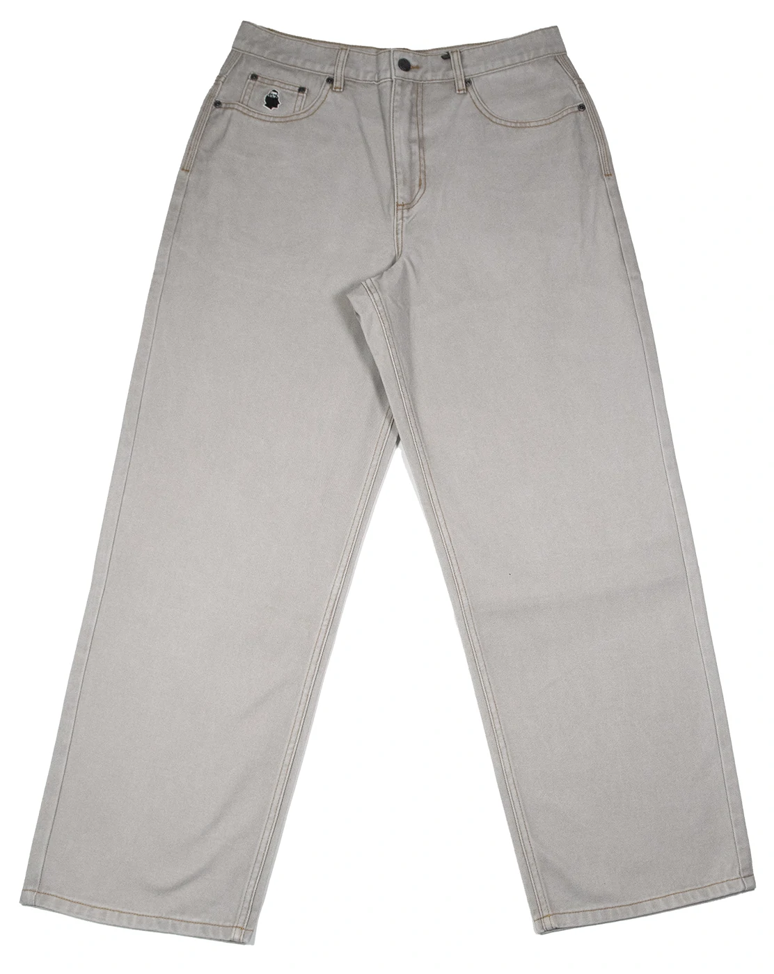 Nonsense Pant Biggerfoot – pantalon denim grey colored