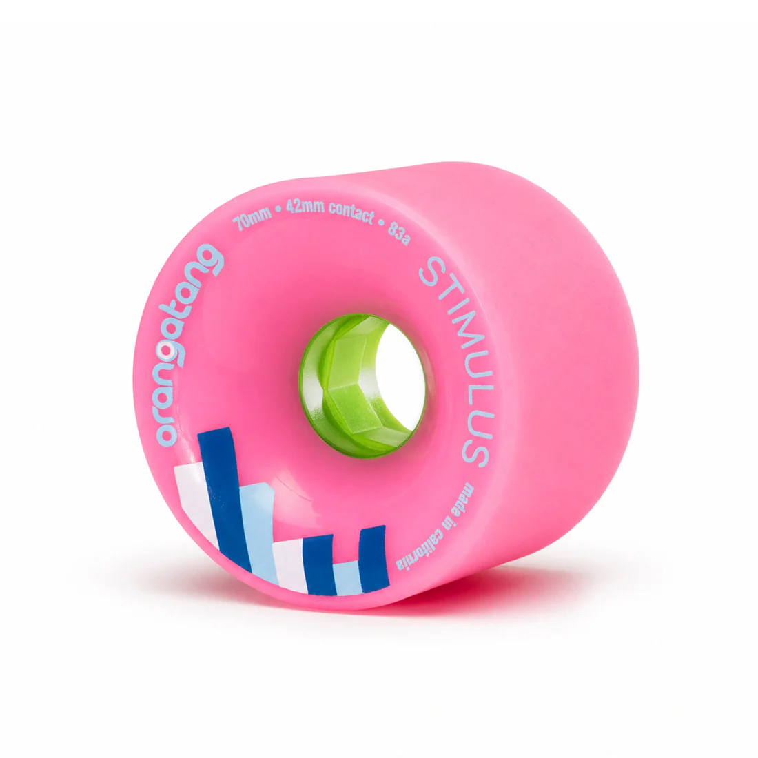 Orangatang Stimulus 70mm 83a Pink — Roues Longboard Polyvalentes | N4 Skateshop