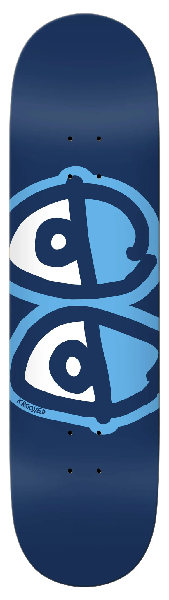 Krooked Eyes Easy Rider 8.38x32.25 – Planche skate bleue
