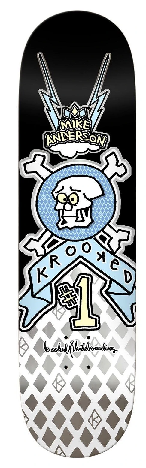 Krooked Redux Manderson Blue 8.38x32 – Skate polyvalent & stylé