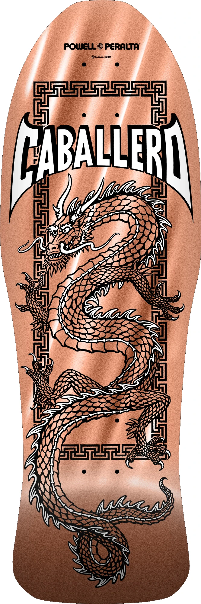 Powell Peralta Steve Caballero Chinese Dragon Reissue — Deck 10" × 30" Copper Foil