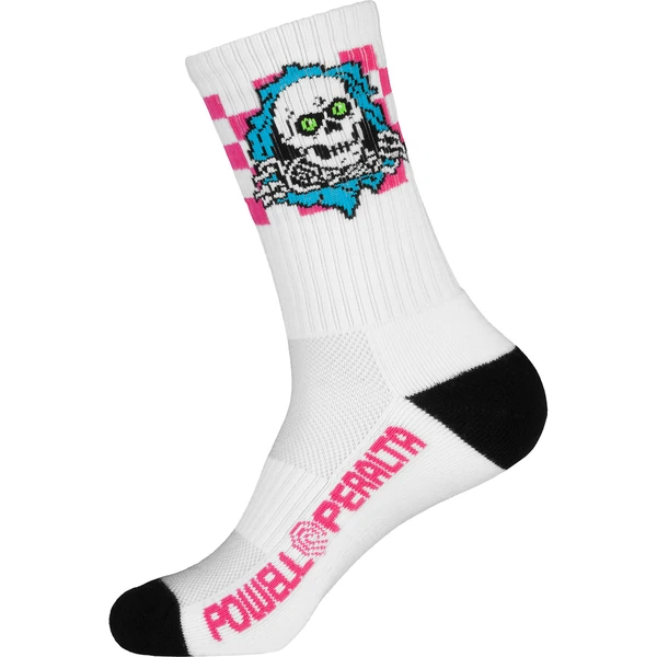SOCKS RIPPER BLUE PINK WHITE CHECKER STRIPES
