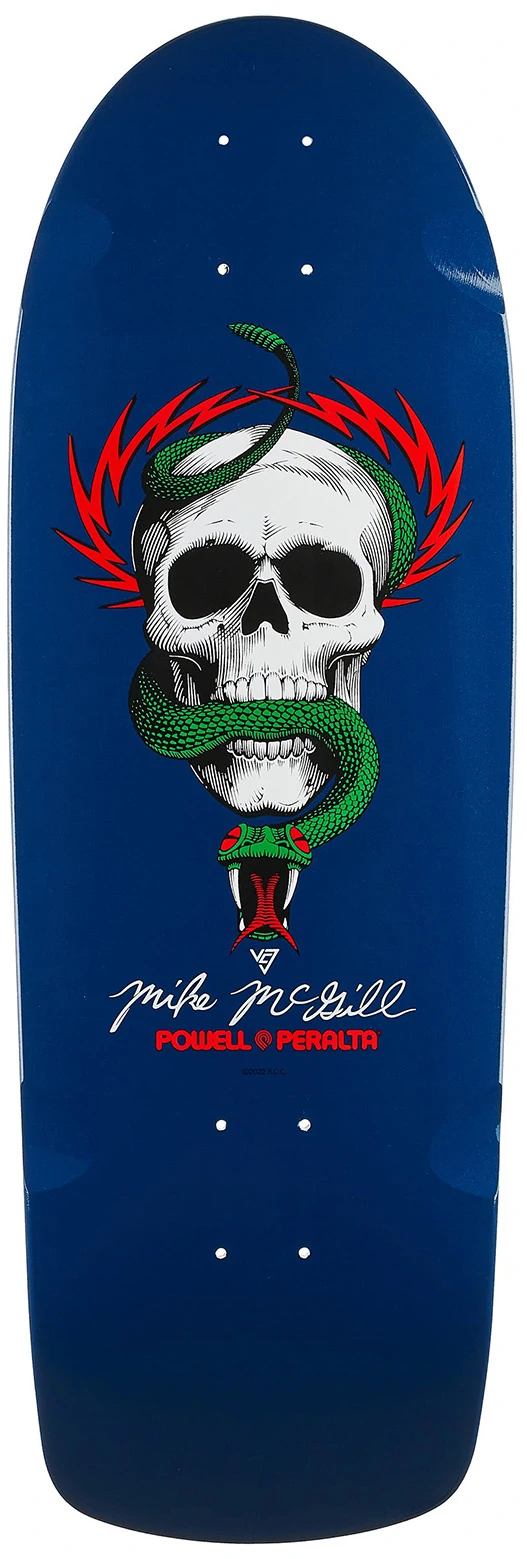 DECK REISSUE MCGILL SKULL SNAKE NVY 10.0 X 30