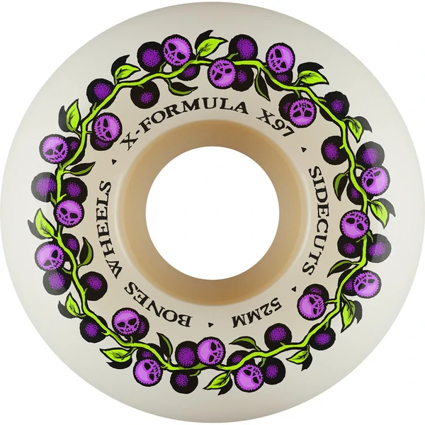 BONES WHEELS XF 52MM V5 97A SKULL BERRIES SIDECUT
