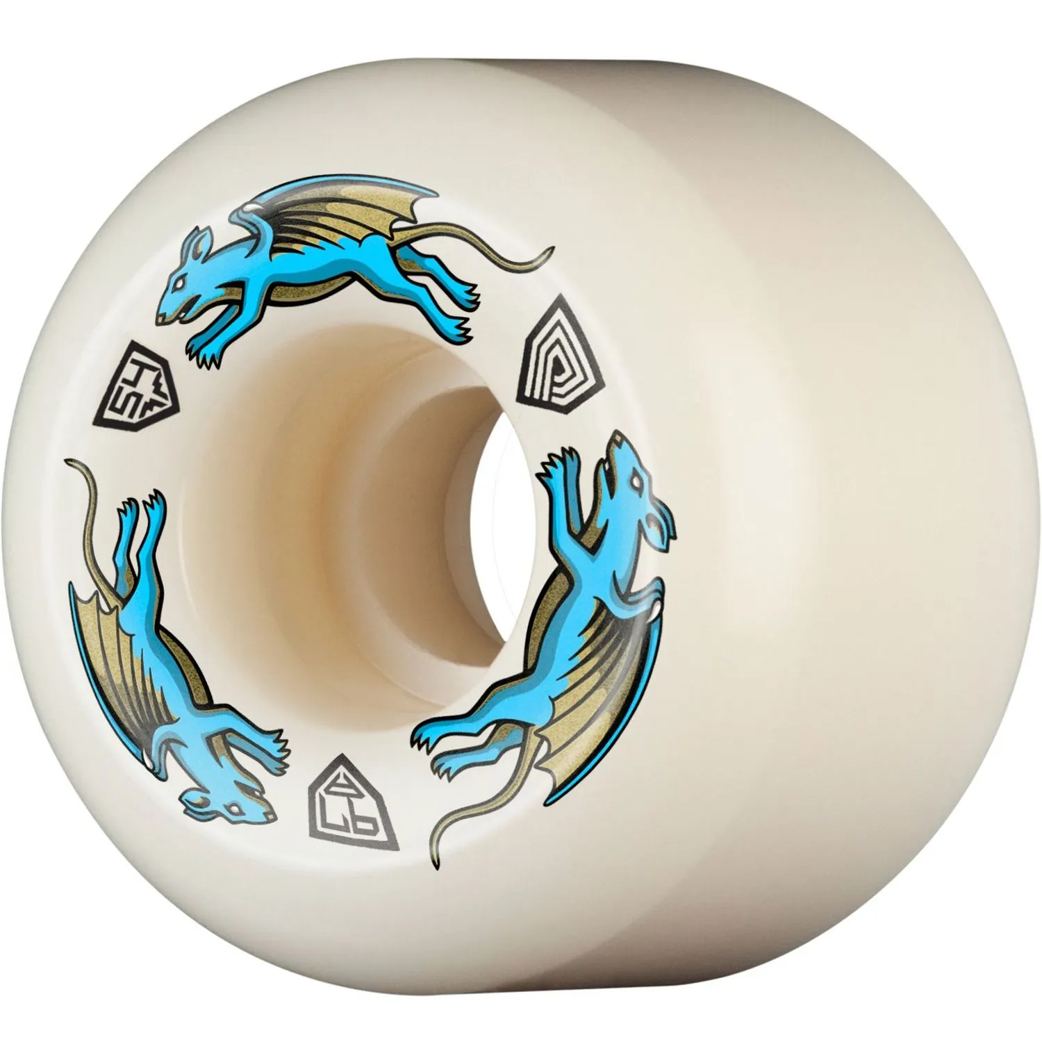 Powell Peralta Dragon Formula Nano Rat AA2 — Roues Skateboard 54mm 97A Blue