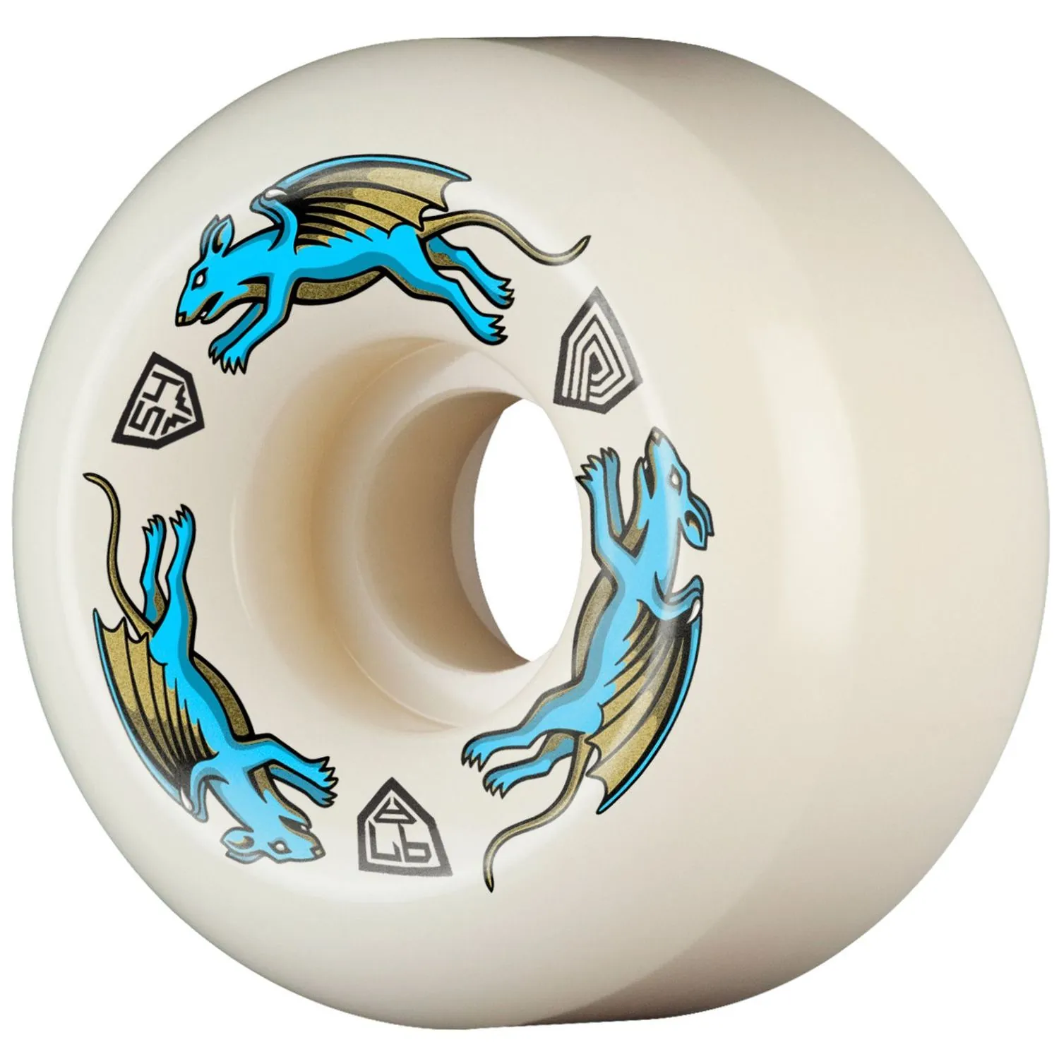 Powell Peralta Dragon Formula Nano Rat AV4 — Roues Skateboard 54mm 97A Blue