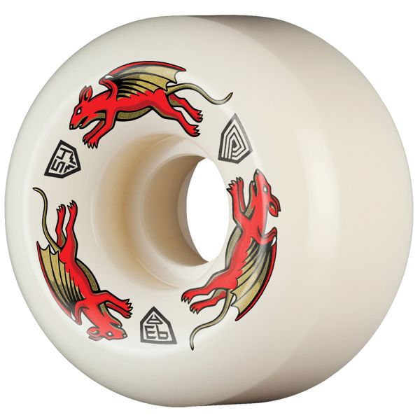 Powell Peralta Dragon Formula Nano Rat AV6 — Roues Skateboard 54mm 93A White