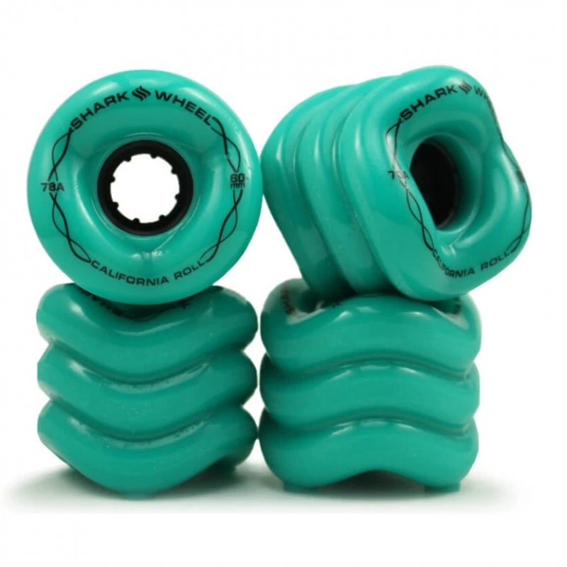 SHARKWHEELS – Roues California Roll 60mm Turquoise