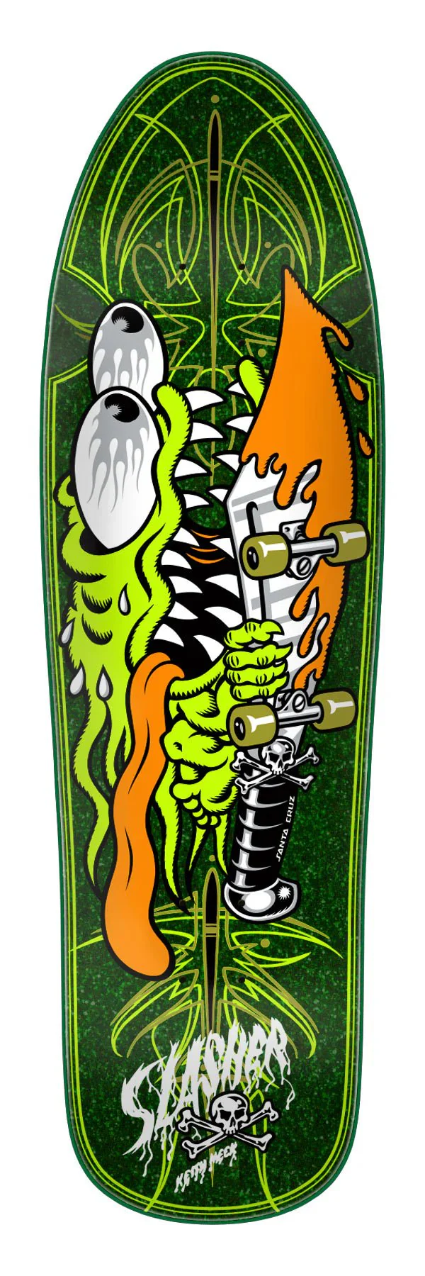 Santa Cruz Meek Slasher Green Deck 9.23 x 31.67