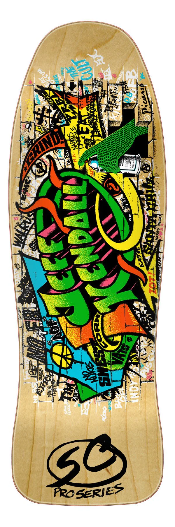 Santa Cruz Jeff Kendall Graffiti Reissue — Deck 9.69" × 29.85"