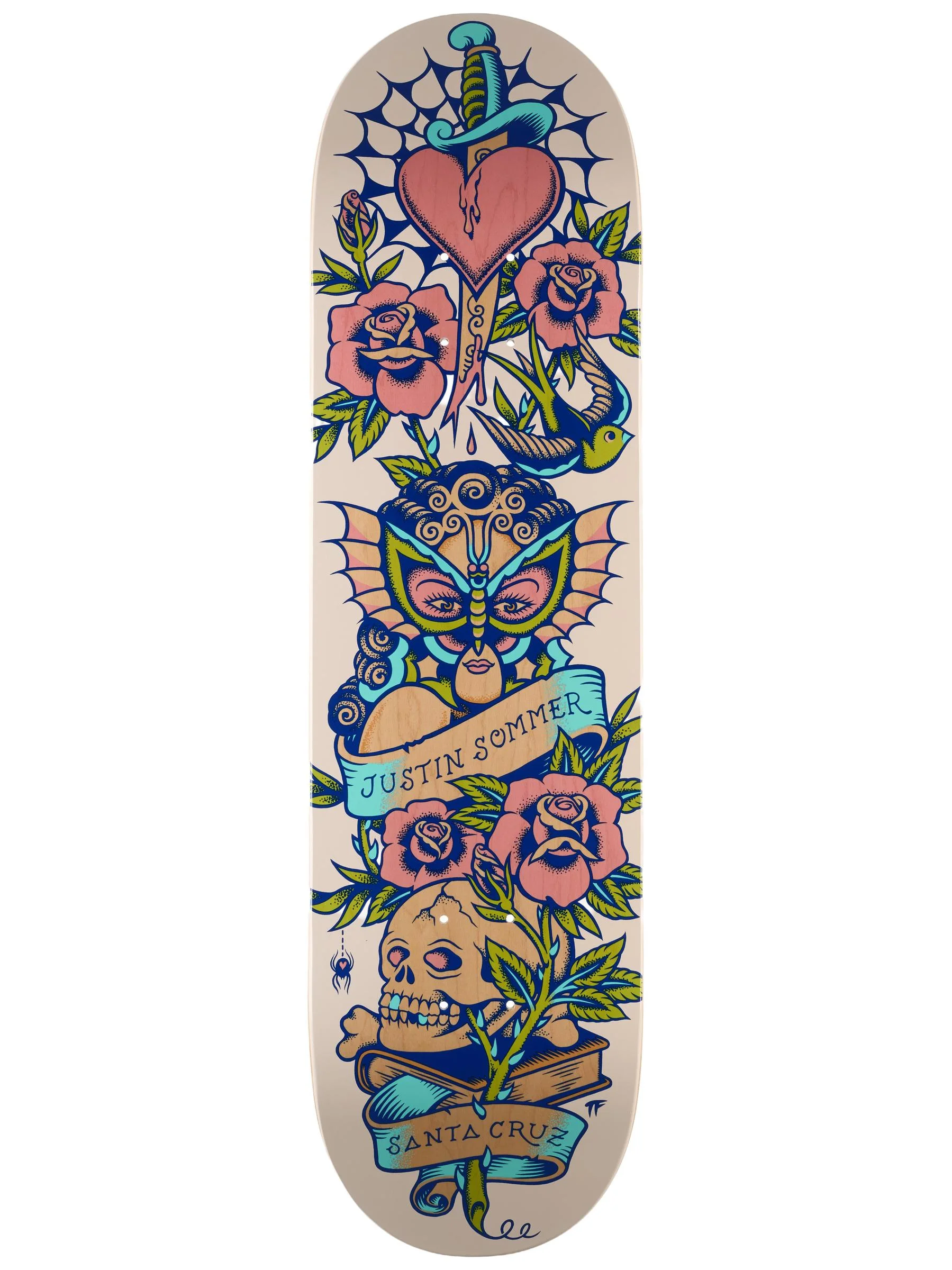 Santa Cruz Justin Sommer Tattooed — Deck 8.25" × 31.8"