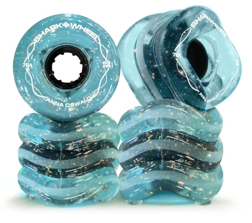 SharkWheels – California Roll 60mm Glitter Blue