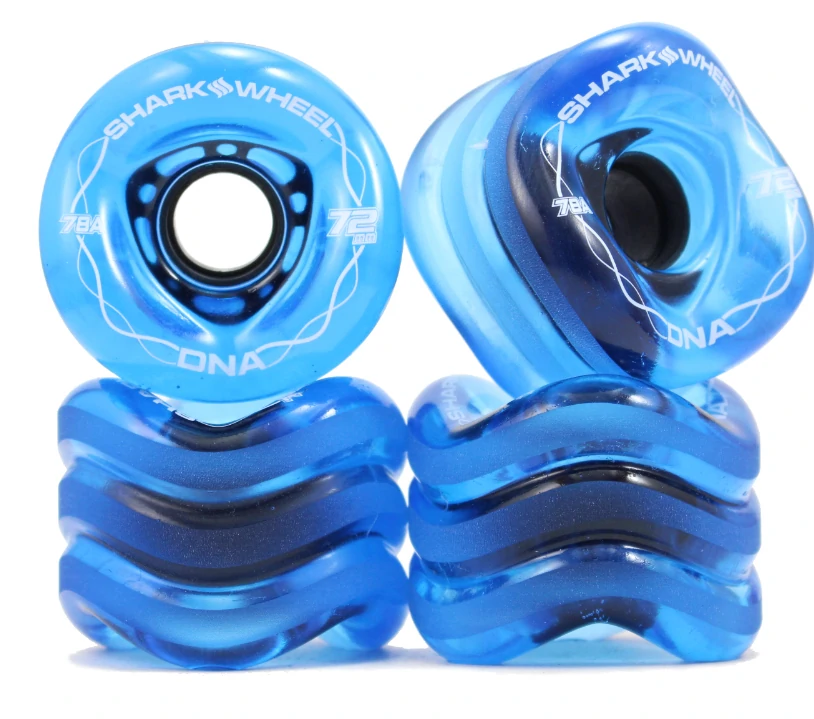 SharkWheels – DNA 72mm Transparent Blue