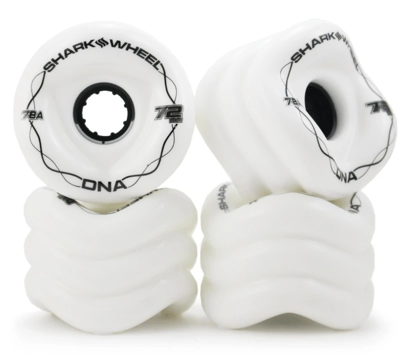 SharkWheel DNA 72mm Blanc – Roues design & haute adhérence