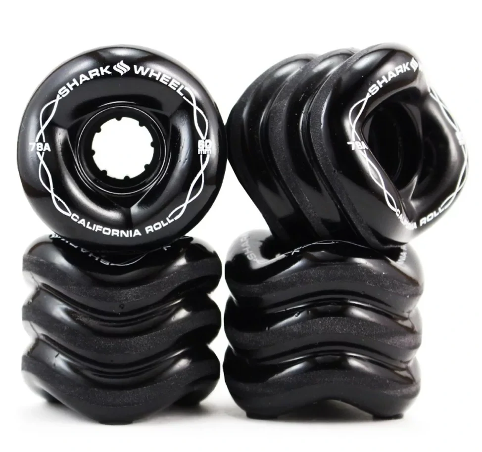 SharkWheels California Roll 60mm Noir – Roues innovantes