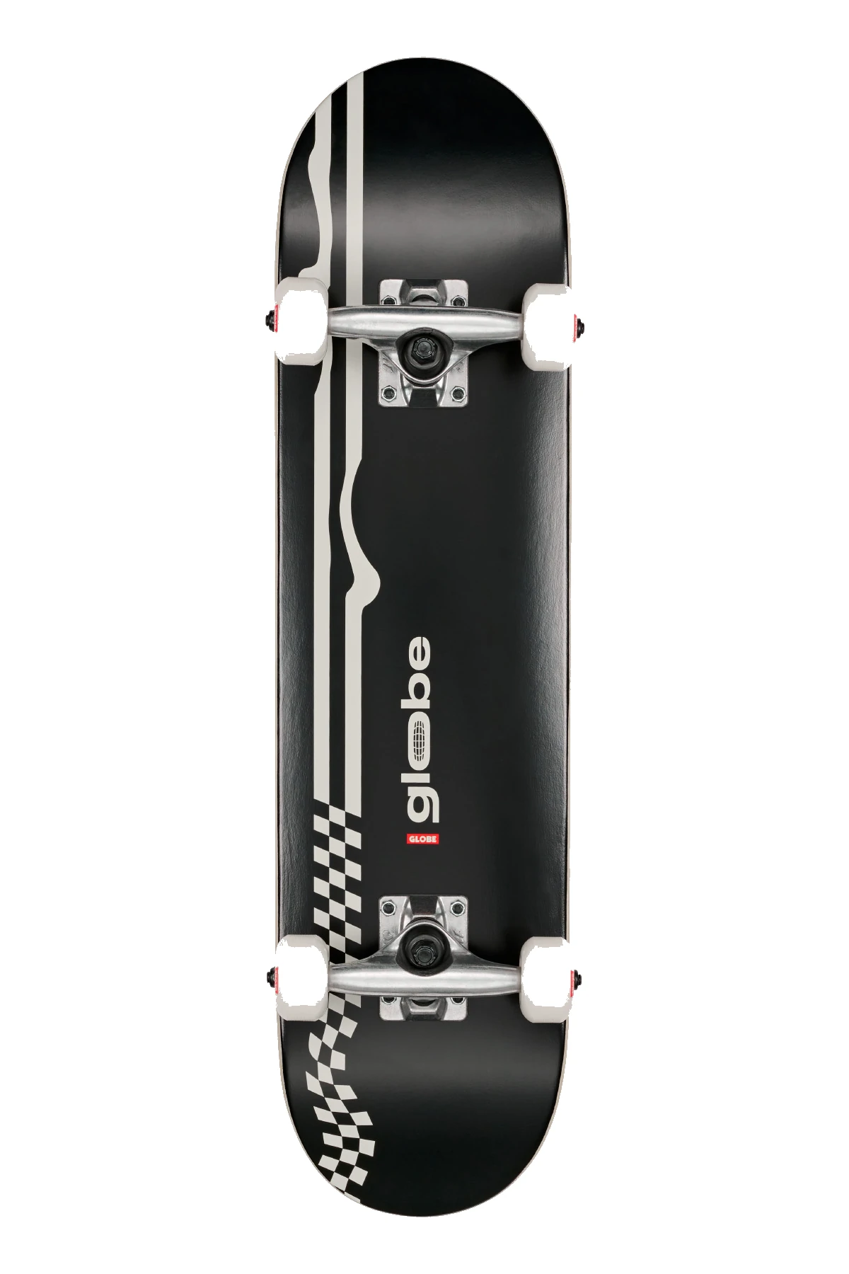 GLOBE Skateboard Kids Racer Mini 7" Black/Off-White