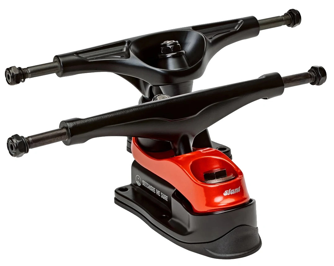 Slant Surf Skate Trucks Black/Red – Performance & Fluidité