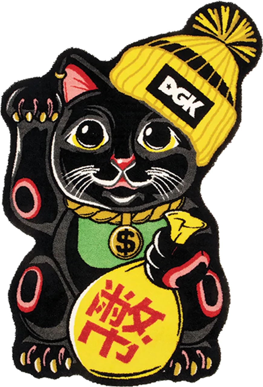 DGK – Tapis Lucky Cat Rug Black