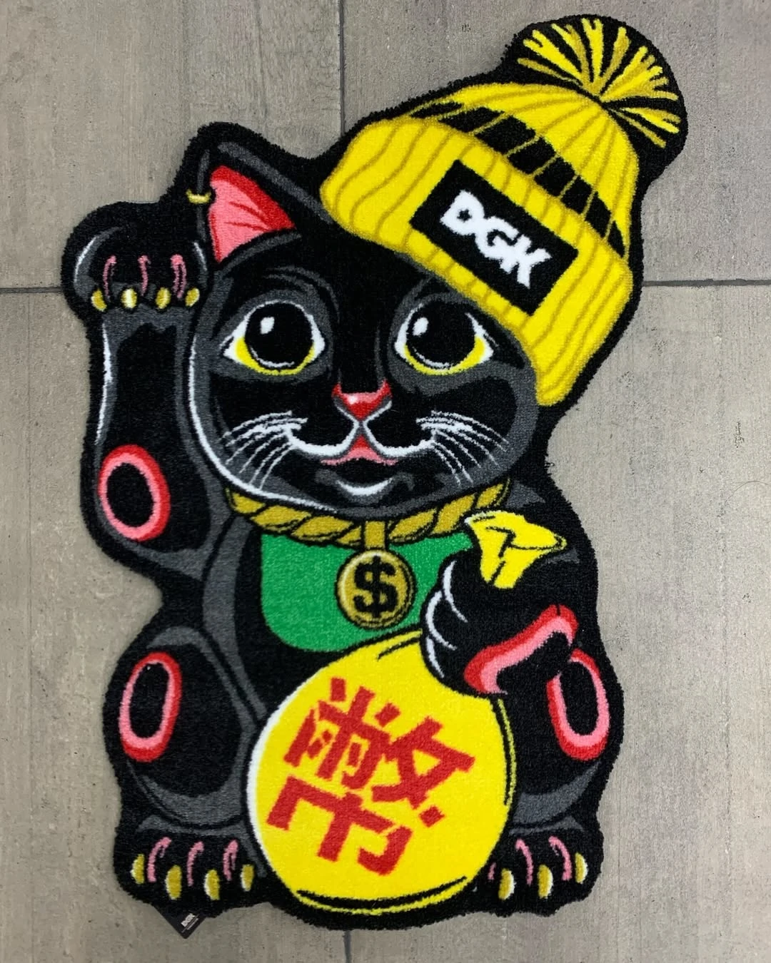 DGK – Tapis Lucky Cat Rug Black
