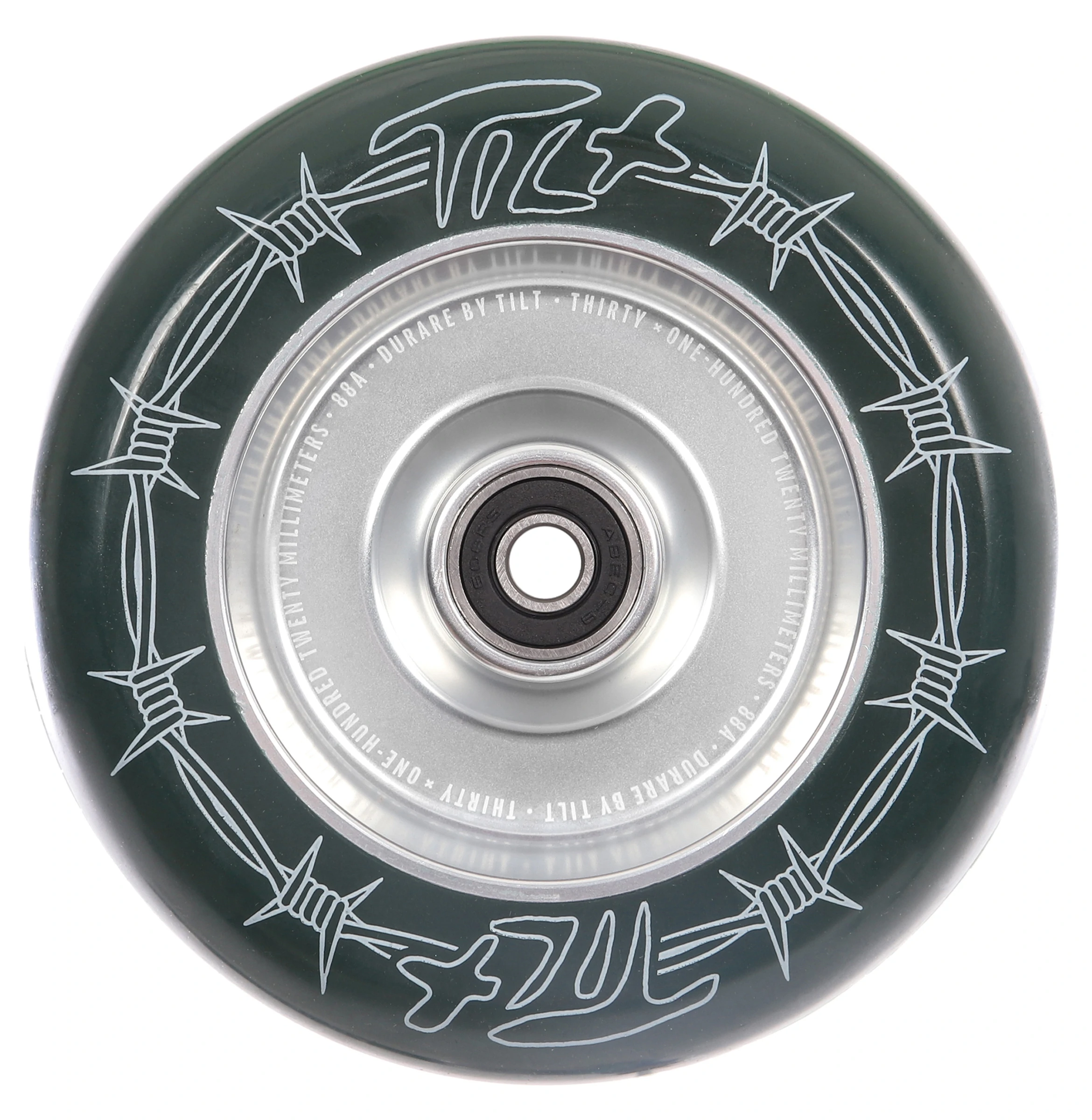 Tilt Durare Barbed Forest 120mm × 30mm — Roue Freestyle (à l'unité)